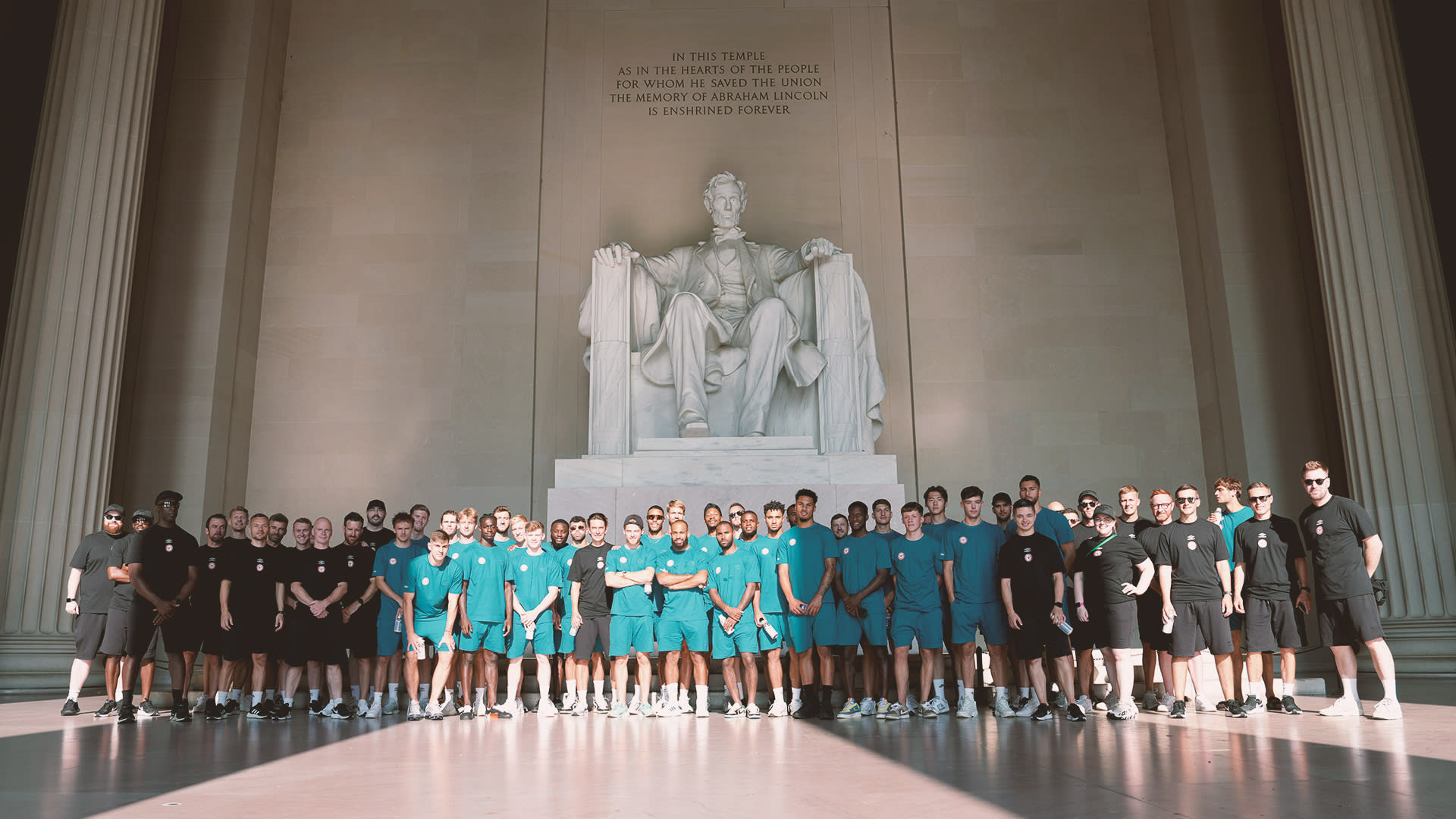 Staff and players at Lincoln Memorial 